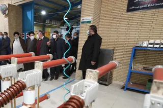 تصاویر بازدید از کارخانه الکترو کویر یزد
