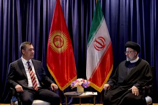 تصاویر دیدار روسای جمهور ایران و قرقیزستان