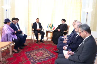 دیدار روسای جمهور ایران و بولیوی