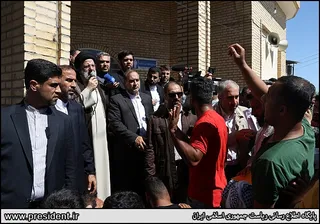 تصاویر حضور سرزده در جمع کارگران کارخانه هفت تپه