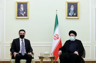 تصاویر دیدار رئیس مجلس ارمنستان با آیت‌الله رئیسی