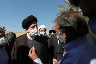تصاویر  بازدید از روستای زلزله زده گیشان غربی