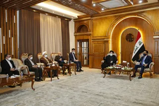 آیت الله رئیسی: مناسبات ایران و عراق باید توسعه پیدا کند/ الحلبوسی: عراق از تقویت روابط خود با ایران بیش از پیش استقبال می‌کند