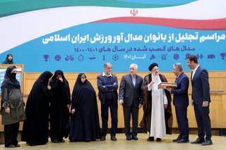 تصاویر آیین تجلیل از بانوان مدال آور ورزش ایران اسلامی