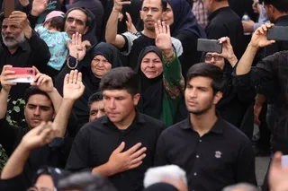 مراسم تشییع پیکر رئیس جمهور شهید و همراهان در بیرجند