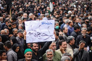 مراسم تشییع پیکر رئیس جمهور شهید و همراهان در بیرجند