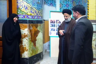 تصاویر حضور بر سر مزار شهید آیت‌الله صدوقی
