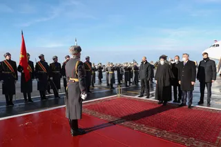 تصاویر ورود آیت الله رئیسی به شهرمسکو