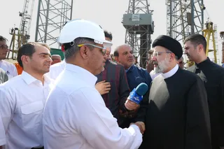 تصاویر بازدید از سکوی فاز 11 میدان گازی پارس جنوبی