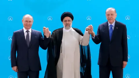 تصاویر عکس یادگاری هفتمین اجلاس سران کشورهای ضامن روند آستانه