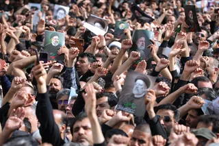 مراسم تشییع پیکر رئیس جمهور شهید و همراهان در مشهد