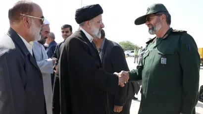 تصاویر  ورود رئیس جمهور به استان سیستان و بلوچستان