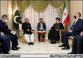 تصاویر دیدار رئیس جمهور پاکستان با دکتر رئیسی