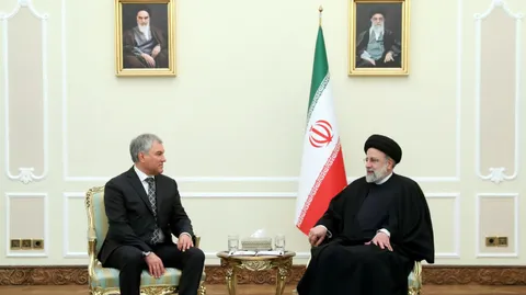 تصاویر دیدار رئیس دومای دولتی روسیه با رئیس جمهور