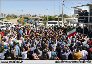 تصاویر حضور سرزده در جمع کارگران کارخانه هفت تپه