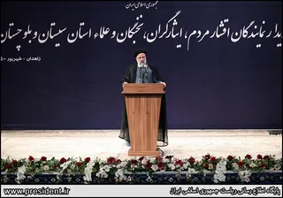 تصاویر دیدار نمایندگان اقشار مردم ، ایتارگران ، نخبگان و علماء استان سیستان و بلوچستان