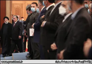 نشست خبری مشترک روسای جمهور ایران و تاجیکستان