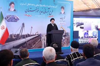 تصاویر افتتاح طرح بزرگ آبرسانی غدیر خوزستان