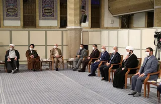 تصاویر دیدار اعضای شورای عالی انقلاب فرهنگی با رهبر معظم انقلاب