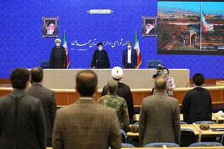 حضور رئیسی در جلسه شورای اداری همدان