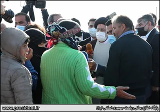 تصاویردیدار رئیس جمهور با کشاورزان