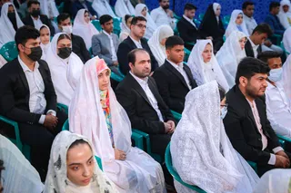 تصاویر مراسم جشن ازدواج ۳۱۳ زوج بوشهری