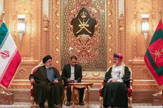 تصاویر مراسم استقبال رسمی سلطان عمان از آیت الله رئیسی در قصر العلم