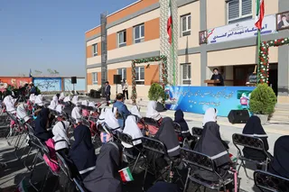 تصاویر حضور در مراسم بازگشایی مدارس