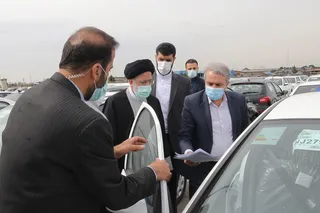 تصاویر بازدید از انبار و خط تولید ایران خودرو