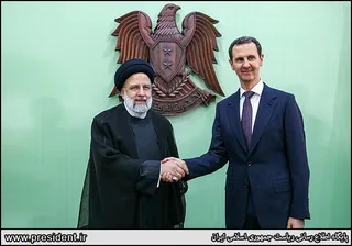 تصاویر نشست مطبوعاتی روسای جمهور ایران و سوریه و امضاء اسناد همکاری بین دو کشور