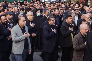 تصاویر مراسم تشییع پیکر مهندس رستم قاسمی در نهاد ریاست جمهوری