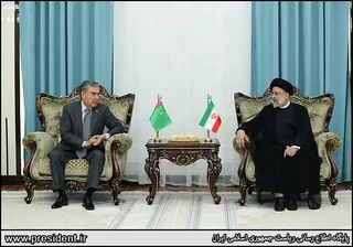 دیدار روسای جمهور ایران و ترکمنستان