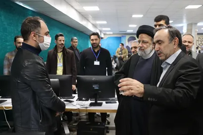 بازدید از بخش‌های مختلف ستاد انتخابات کشور