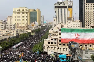 مراسم تشییع پیکر رئیس جمهور شهید و همراهان در مشهد