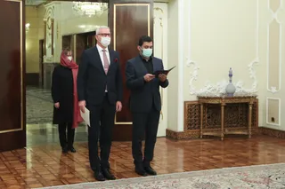 تصاویر دریافت استوارنامه سفیر جدید « لتونی»