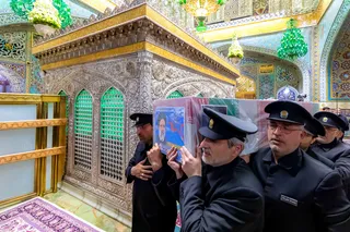 مراسم تشییع پیکر رئیس جمهور شهید و همراهان در مشهد