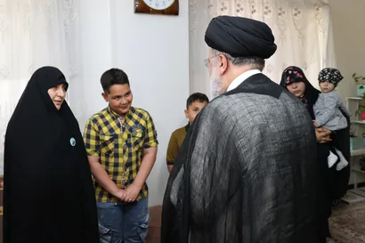 ‌حضور در منزل شهید مدافع حرم علی آقابابایی