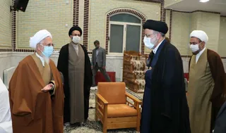 گزارش تصویری دیدار آیت الله رئیسی با آیت الله العظمی جوادی آملی