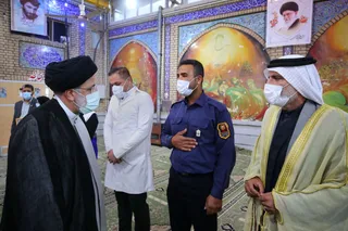تصاویر پیام نوروزی سال ۱۴۰۱ در مسجد جامع خرمشهر