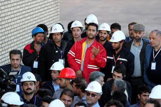 تصاویر افتتاح واحد احیای مستقیم مجتمع فولاد اسفنجی قائنات