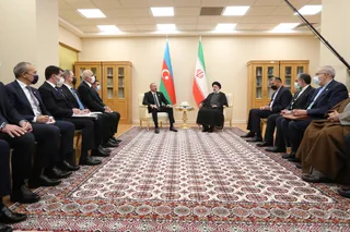 دیدار رئیس جمهور آذربایجان با دکتر رئیسی