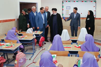 تصاویر حضور در مراسم بازگشایی مدارس