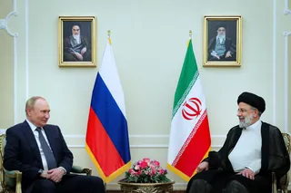 تصاویر  دیدار ولادیمیر پوتین با آیت‌الله رئیسی