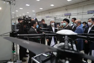 تصاویر بازدید رئیس جمهور از نمایشگاه دستاوردهای فناورانه دانشگاه صنعتی شریف