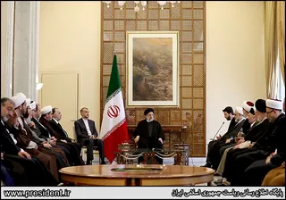 تصاویر دیدار با جمعی از علمای بلاد شام
