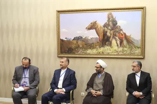 تصاویر دیدار امیر قطر با رئیس جمهور