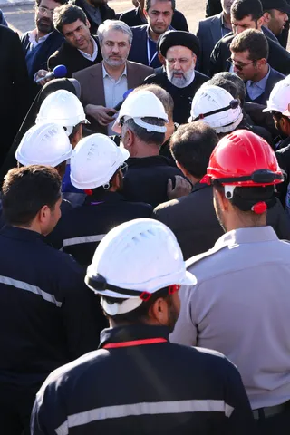 تصاویر افتتاح واحد احیای مستقیم مجتمع فولاد اسفنجی قائنات