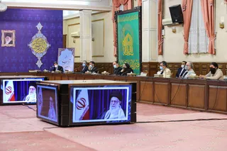 دیدار آیت‌الله رئیسی با هنرمندان