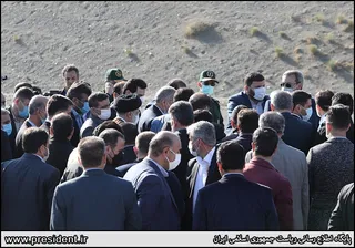 تصاویربازدید رئیس جمهور از طرح شبکه آبیاری و زهکشی خداآفرین
