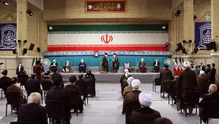 تصاویر مراسم تنفیذ حکم سیزدهمین دوره ریاست جمهوری اسلامی ایران‌